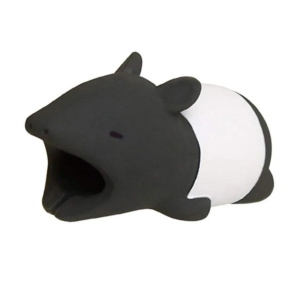 Malayan Tapir MEIYI милые животные укуса протектор для iPhone устройства для сматывания кабеля аксессуар для телефона, держатель кабеля друзья Sujeta кабели Kabel Diertjes - Цвет: Malayan Tapir