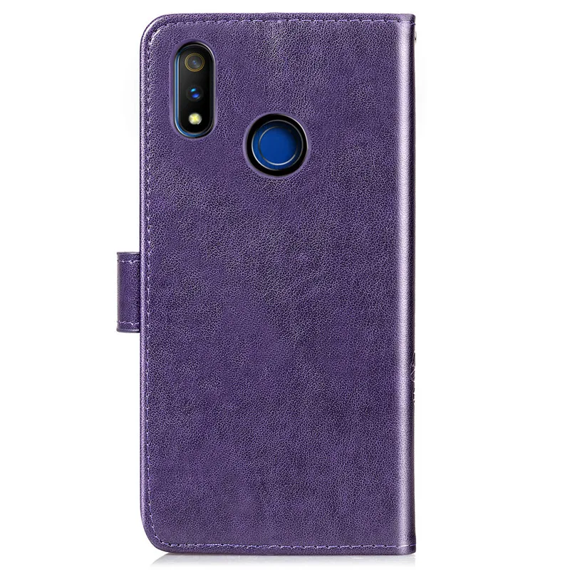 Чехол книжка из искусственной кожи для OPPO Realme 3 Pro чехол кошелек подставка