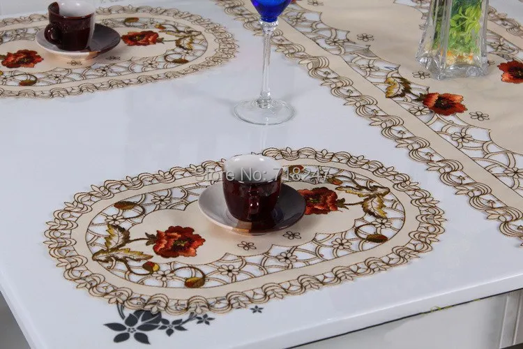 Новое поступление популярная круглая элегантная салфетка из полиэстера с