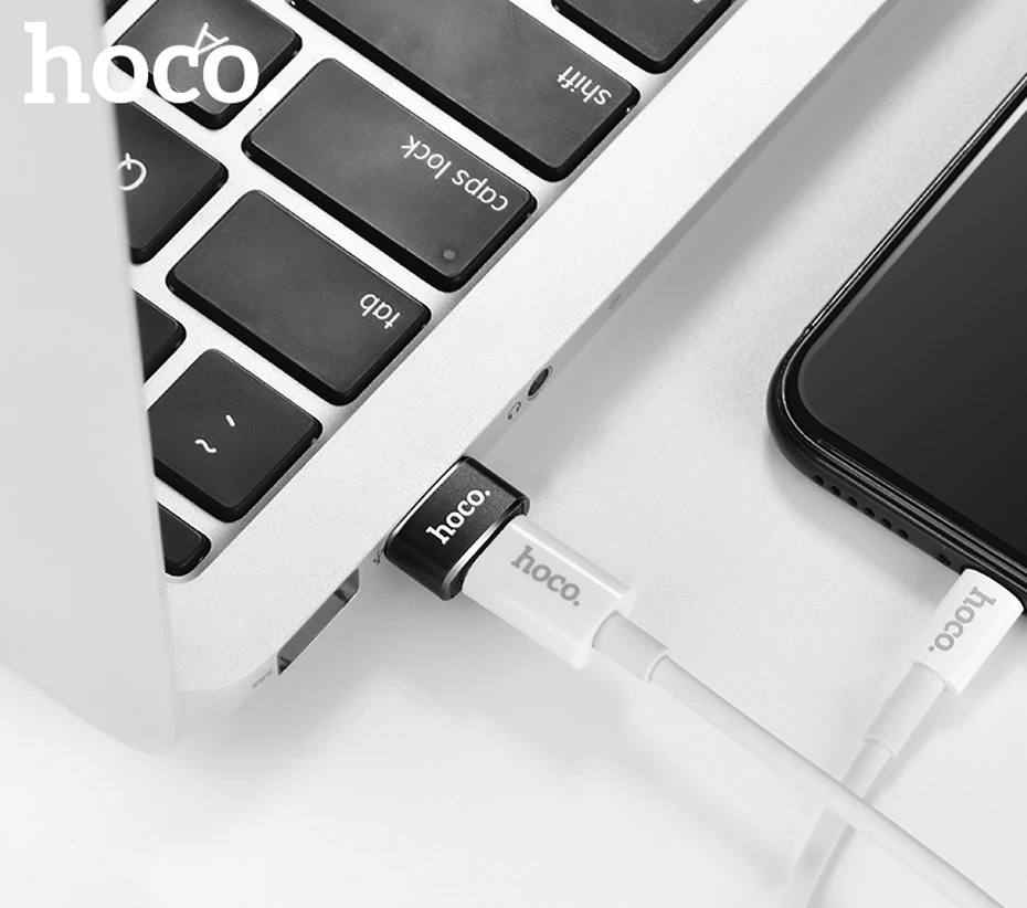 Беспроводное зарядное устройство HOCO USB OTG адаптер Тип usb-C Female to USB Мужской конвертер Тип Кабеля C до USB конвертер для автомобильного компьютера Зарядное устройство телефон планшет