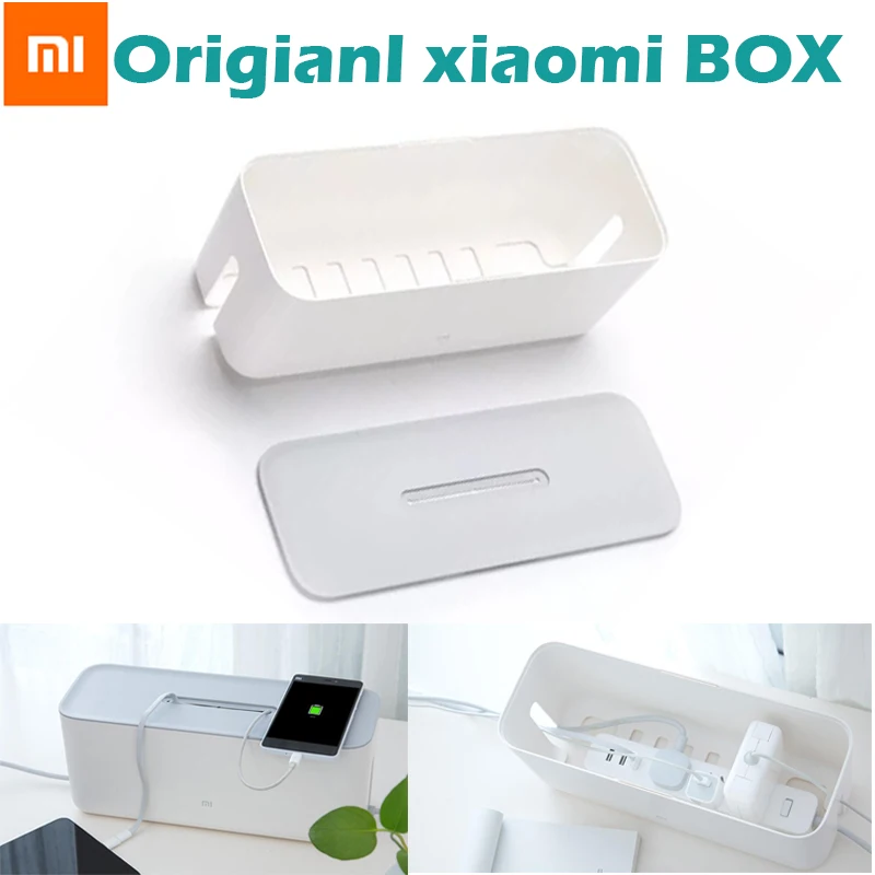 Ящик для хранения розеток xiaomi 100% оригинальный ящик шнура питания с изоляцией от