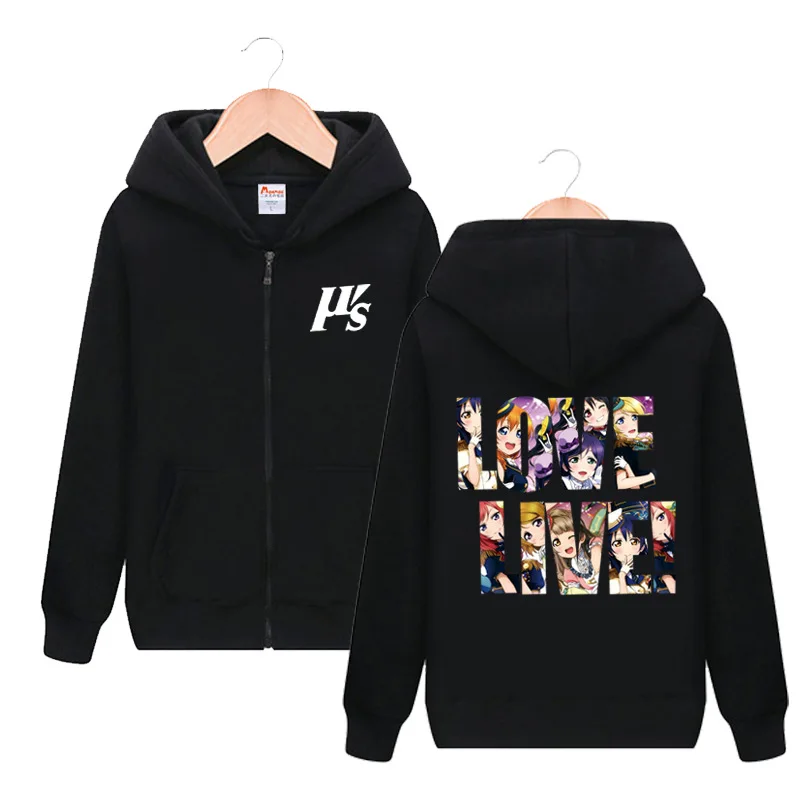 LoveLive! U's Print молния с капюшоном для косплейный костюм с капюшоном Love live для мужчин и женщин куртка повседневная толстовка модная уличная