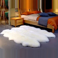 natural soft new zeland sheepskin rug 100 genuine sheep fur carpet for home decor 100 wool fur mat for sofa cover door mat