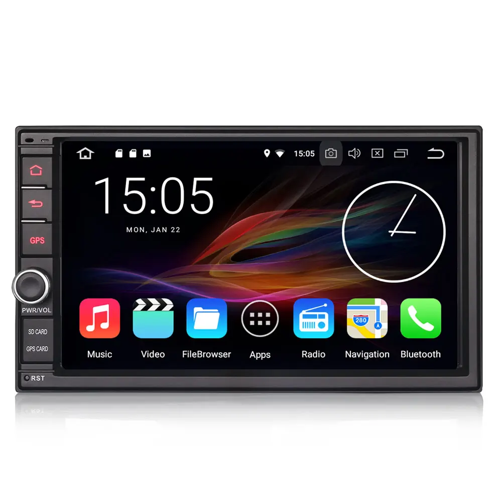 Erisin ES8841U 7 &quotAndroid 8 0 Восьмиядерный 4G ram автомобильный dvd плеер gps радио DVR DAB +