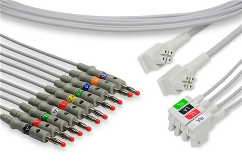 Совместимый hp TC30 TC50 TC70 кабель для ЭКГ Leadwires отделки серии 10 свинцовых проводов