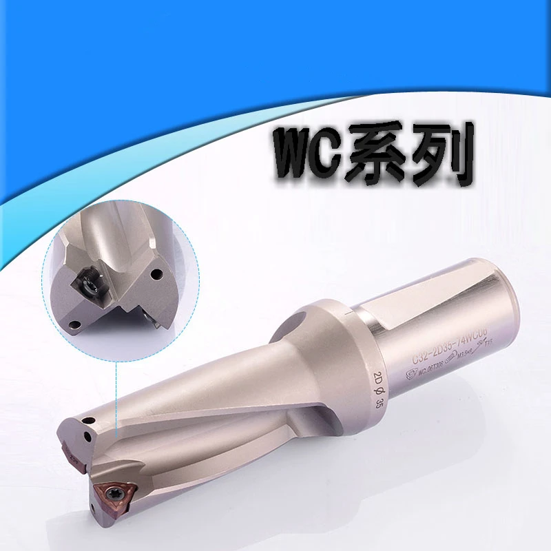 

WC C40 4D 56 57 58 59 60 mm U Drill Type Metal Drilling Shallow Hole Indexable Insert Drills For WCMT080412 Carbide Insert