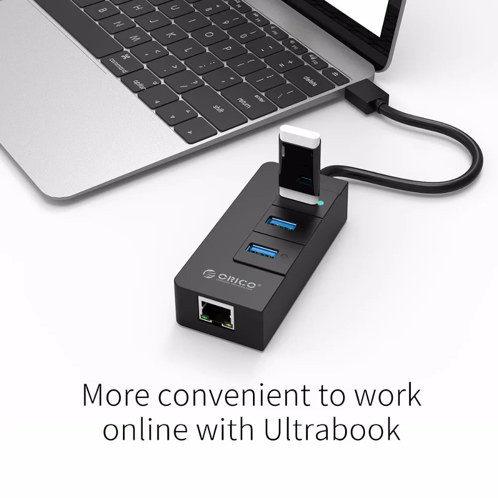 Концентратор ORICO с 3 портами USB 0 1 порт RJ45 концентратор высокоскоростной