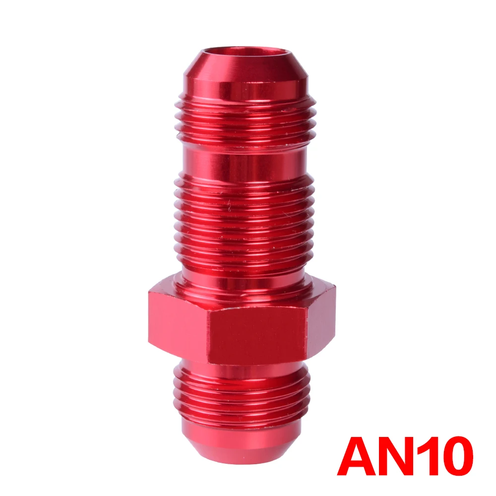 

ESPEEDER AN 10 Fittings Aluminum Straight Fuel Adapter Flare Bulkhead Adaptors