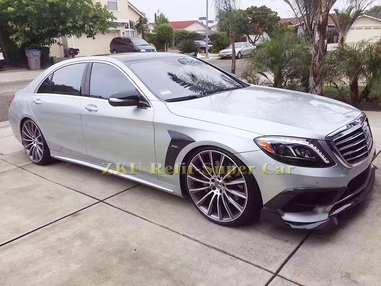 W212 B Стиль углеродного волокна передний выступ Спойлеры бампер для Benz EClass W212 подтяжку лица E200E300 с Amg посылка и E63