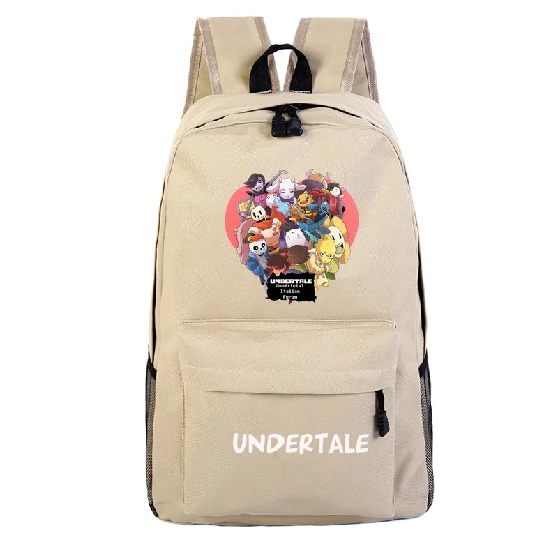 7 Рюкзак с принтом игры «Undertale Frisk Sans», рюкзак с изображением Галактики, школьный рюкзак из парусины, женские дорожные сумки - Цвет: 7