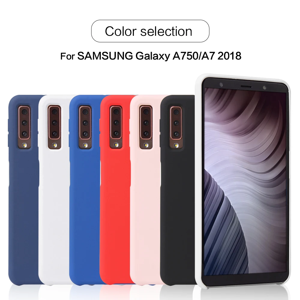 Для samsung A7 2018 чехол оригинальный жидкий силиконовый Капа защитный резиновый для