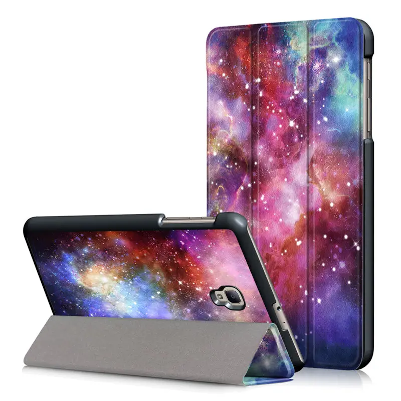 Чехол для samsung Galaxy Tab A 8,0 T380 T385 8,0 дюймов, чехол Funda для планшета из искусственной кожи, откидной Чехол-подставка+ пленка+ ручка