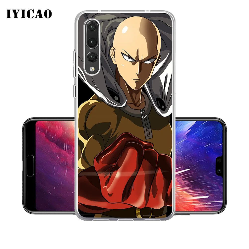 IYICAO One Punch Man мультфильм мягкий силиконовый чехол для телефона Huawei P30 P20 Pro P10 P9 P8 Lite P