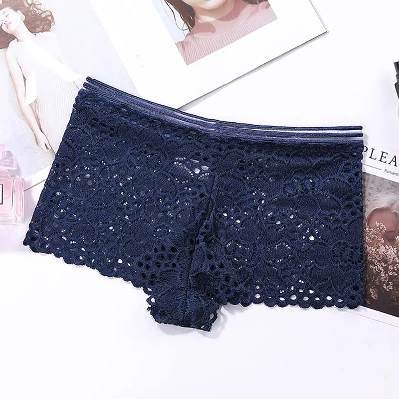 Panties Blue Женский цветочный кружевной комплект нижнего белья пуш-ап с чашечками 3/4, сексуальное женское нижнее белье, кружевной бюстгальтер с глубоким v-образным вырезом, комплект женских бюстгальтеров и трусиков - Цвет: Panties Blue