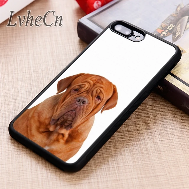 Чехол для телефона LvheCn с изображением бордовой собаки iPhone 5 6 6s 7 8 plus X XR XS max 11 12 Pro