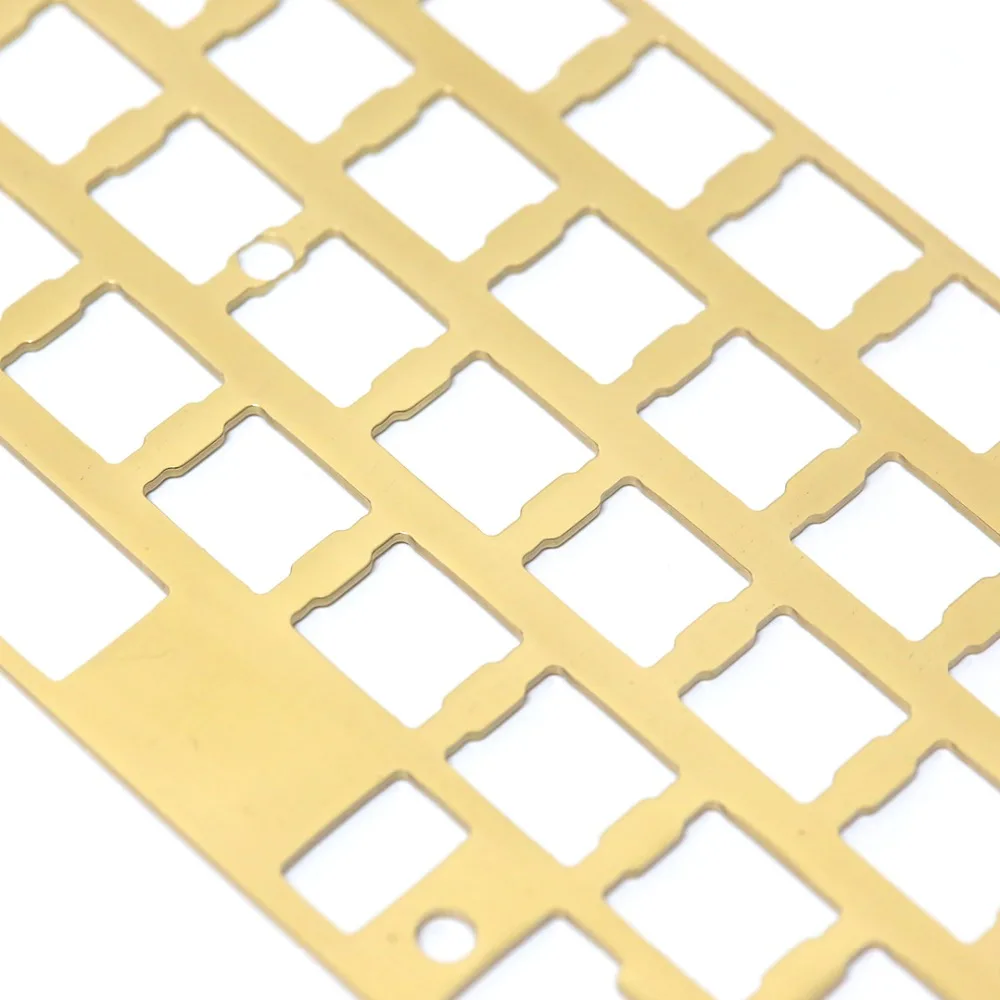 KBDfans Новое поступление волосяная отделка латунь 60% пластина diy механическая