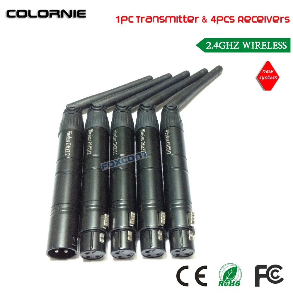 Беспроводной приемник-передатчик COLORNIE 5 шт./лот 2 4G Dmx512 стабильность сигнала