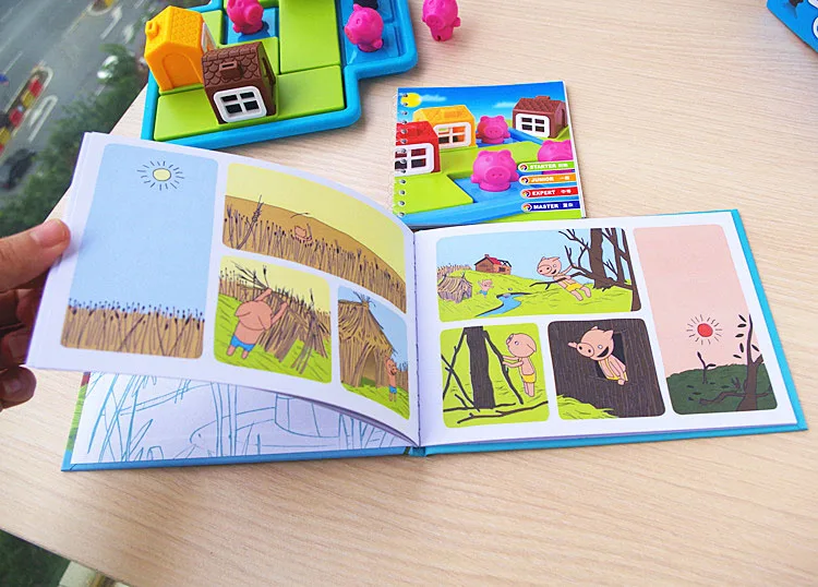 Детская игрушка для игры в прятки три маленьких поросенка и волка 48 проблем с