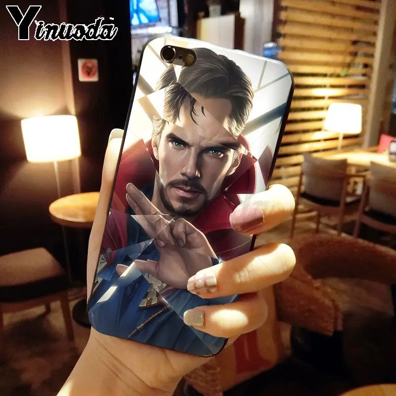 Yinuoda Marvel Мстители Герои новое поступление черный чехол для мобильного телефона