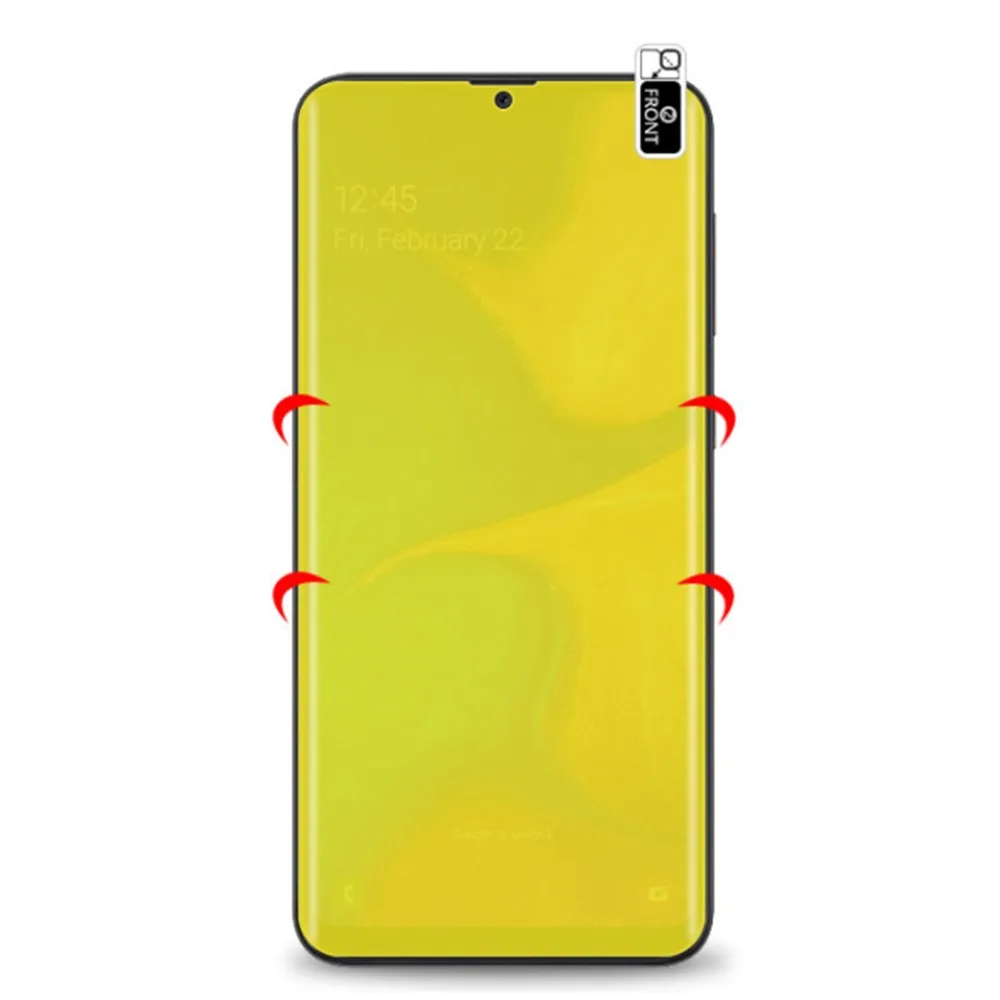 6D полное покрытие Nano пленка A20 Защитная для экрана Samsung Galaxy A30 A50 M10 M20 M30 передний