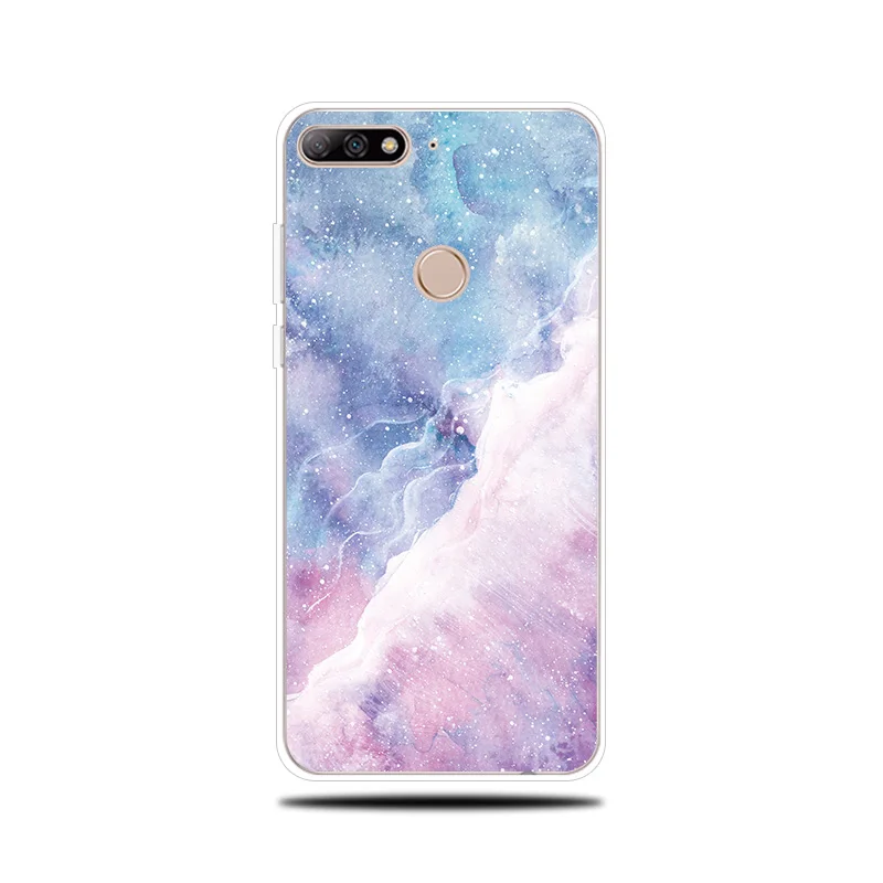 Marble Pattern Silicone Phone Case For Huawei Y5 Y6 ii Cover Y7 Prime 2017 2018 Couqe Funda |