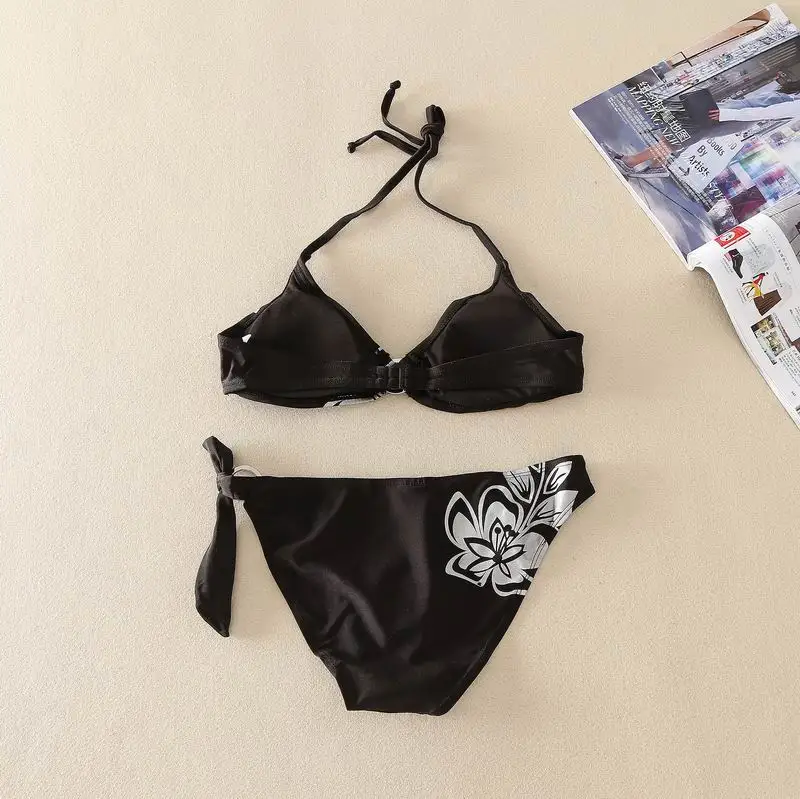 Женский сексуальный купальник бикини с принтом листьев|Купальники| |