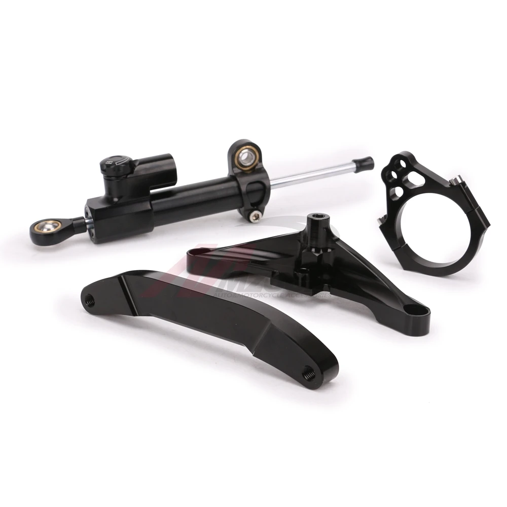 Мотоцикл CNC демпфер руля StabilizerLinear Обратный контроль безопасности + кронштейн для