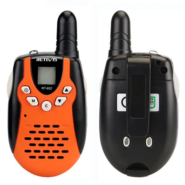 4 шт. Retevis RT602 детская рация UHF 0,5 Вт 8CH ЖК-дисплей для детей двухстороннее радио VOX перезаряжаемая батарея фонарик A7120