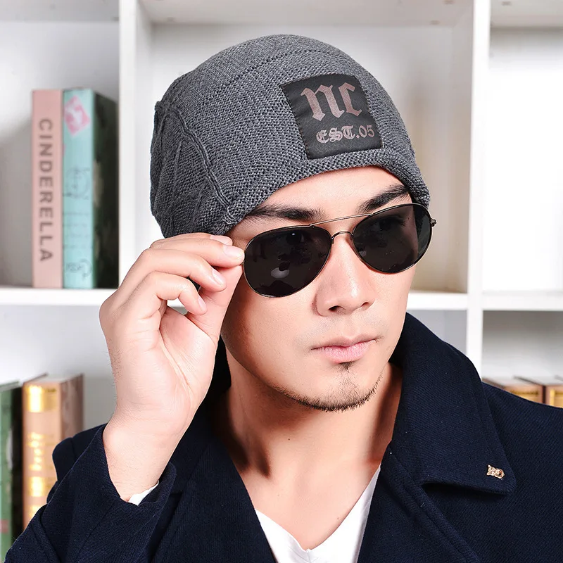 2016 Прямые Продажи Шерсти Шапочки Мода Зима Новая Маркировка Вязание Увеличить