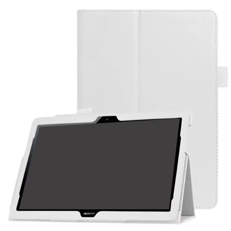 White Для huawei Mediapad T3 10 AGS-L09 L03 W09 9,6 дюймов Роскошный чехол из искусственной кожи с подставкой для huawei Mediapad M3 Lite 10 - Цвет: White