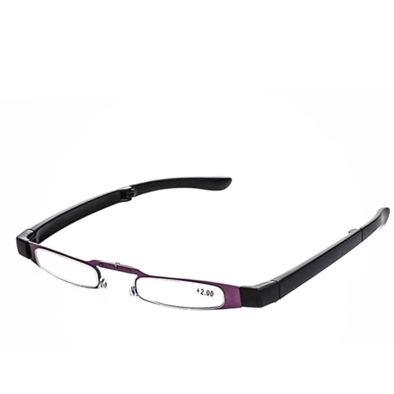 Модные Портативные женские тонкие складные очки для чтения мини мужские с чехлом