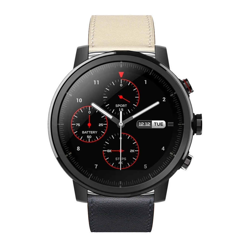 22 мм кожаный ремешок для часов для Xiaomi Huami Amazfit Strato спортивные часы 2 умные часы Мода замена запястье ремешок