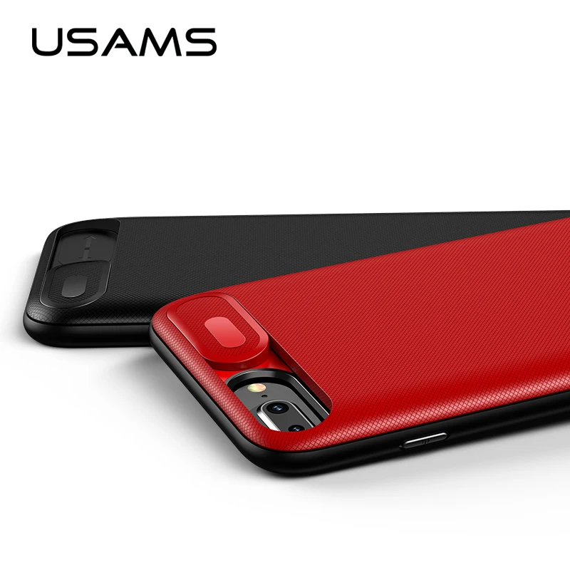 USAMS батарея зарядное устройство Чехлы для iPhone 6 6s 7 8 Plus 3000/4200mAh внешний корпус