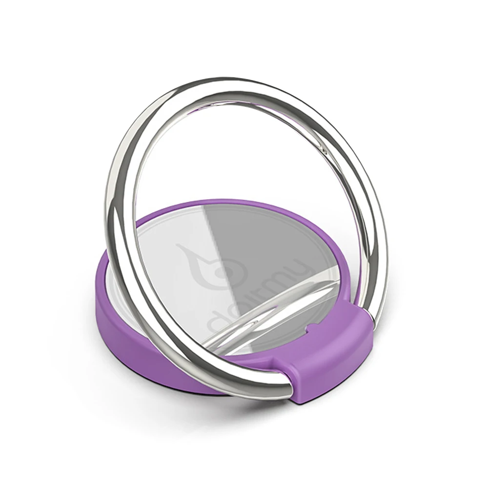 logo purple Doitmy инновационный Круглый Многофункциональный Автомобильный держатель для телефона с кольцом и пряжкой мобильный чехол для телефона кронштейн автомобильные аксессуары - Цвет: logo purple