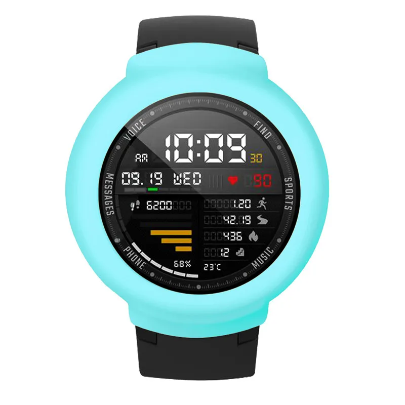 3в1 Huami amazfit 3 verge чехол для смарт-часов Браслет Силиконовый мягкий+ USB зарядное устройство кабель док-станция зарядка+ стекло Защита экрана