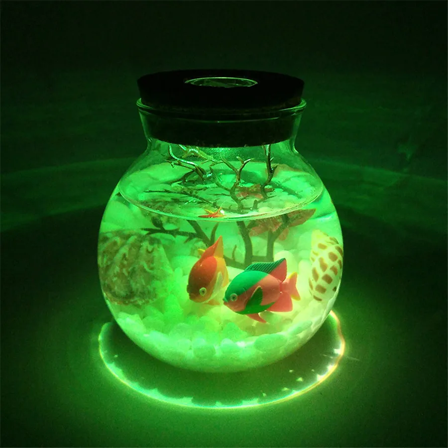 Thrisdar DIY Wish Bottle RGB светодиодный Ночной светильник с дистанционным управлением