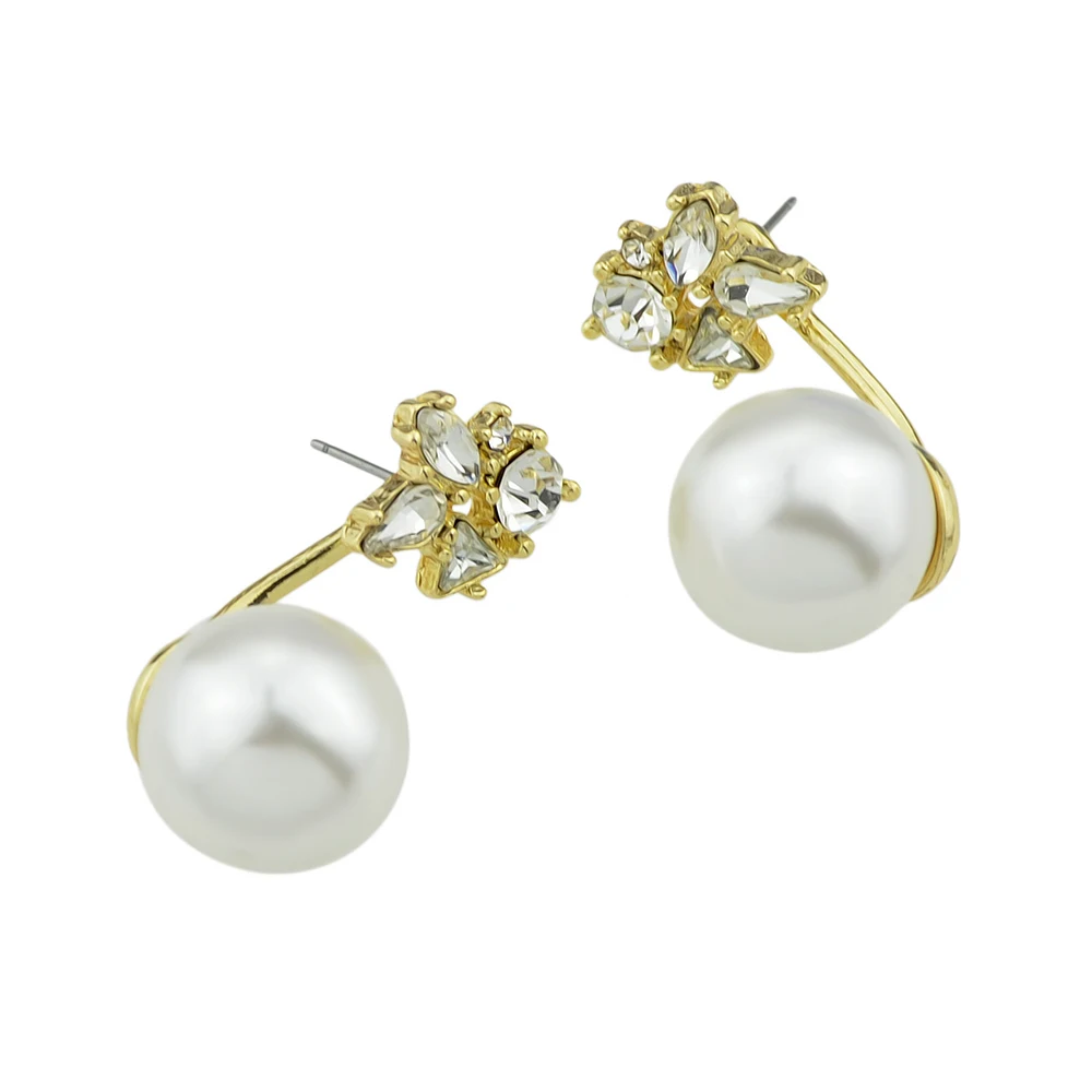 Свадебные Серьги Boho Стиль золото Цвет уха куртка с горный хрусталь моделируется