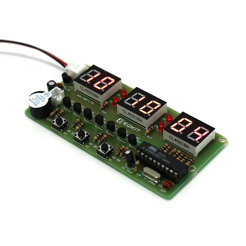 C51 цифровые электронные часы Набор DIY наборы шесть 6 бит детали и компоненты