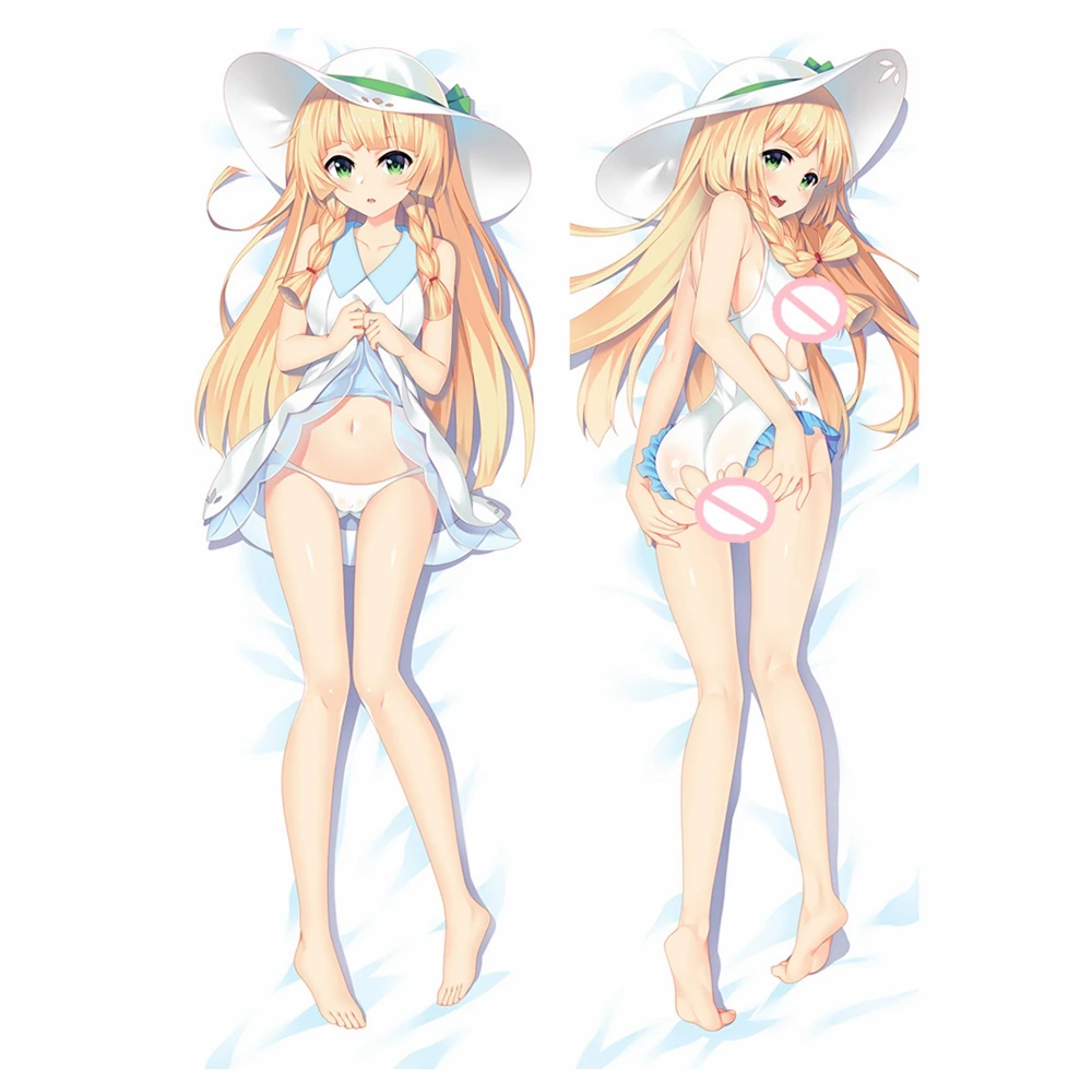AnimeJK Pocket Monsters Pokemon Lillie Dakimakura наволочка для тела чехол для подушки с изображением персонажей из мультфильмов для девочек, обнимающих чехол для подушки