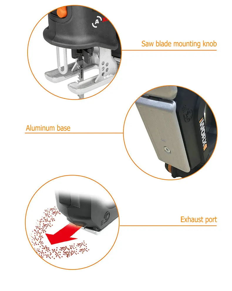 Новое поступление WX550 Перезаряжаемые 20V ионно-литиевая Батарея Мощность инструменты аккумуляторные электрические пилы с возвратно-поступательным движением пилы и зигзаги