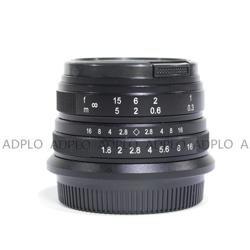 Объектив Pixco 25 мм F1.8 HD. MC для камеры sony Nex Micro Four Thirds M4/3 камера s+ Ткань для очистки объектива+ ручка+ бленда+ тканевая сумка