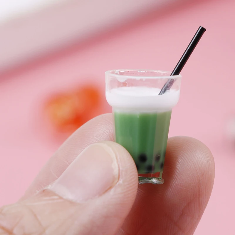 3 шт. Миниатюрные аксессуары для кукольного домика фруктов чая молока чашки