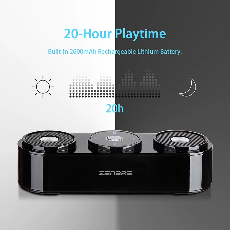 ZENBRE Z3 10 Вт Портативный Беспроводные динамики bluetooth с 20 часов проигрывания
