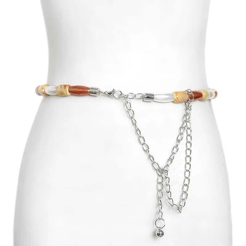 Женский ремень поло для танца живота с перекрестными бусинами| |