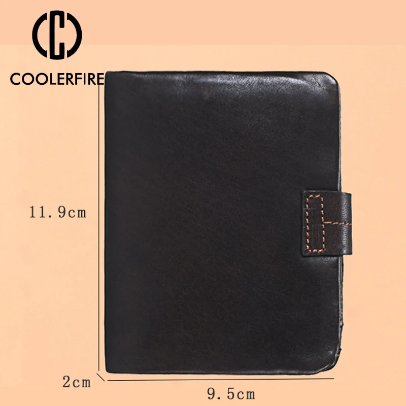 New Design Slim Purse Money Clip Fashion Men genuine leather Wallets with Coin Bag Zipper Small Purses PJ050 | Багаж и сумки