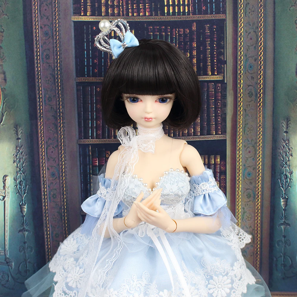 Кукла DBS 1/4 BJD No.Black с короткими волосами и макияжем париком глазами Одежда для