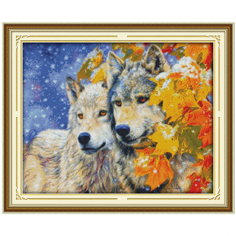 Набор для вышивки крестиком волк 11CT 14CT|cross stitch 11ct|cross setcounted cross |