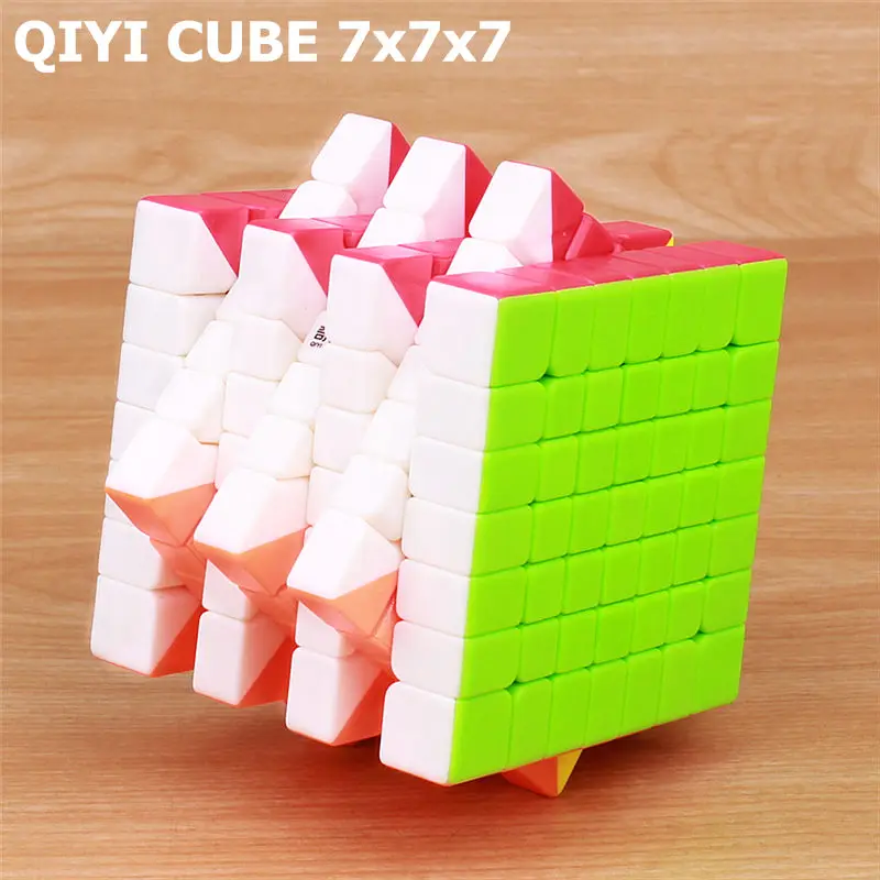 QIYI qixing s 7x7x7 магический скоростной куб, без наклеек, профессиональные Кубики-головоломки, головоломка для взрослых, плавно поворачивающиеся игрушки для детей