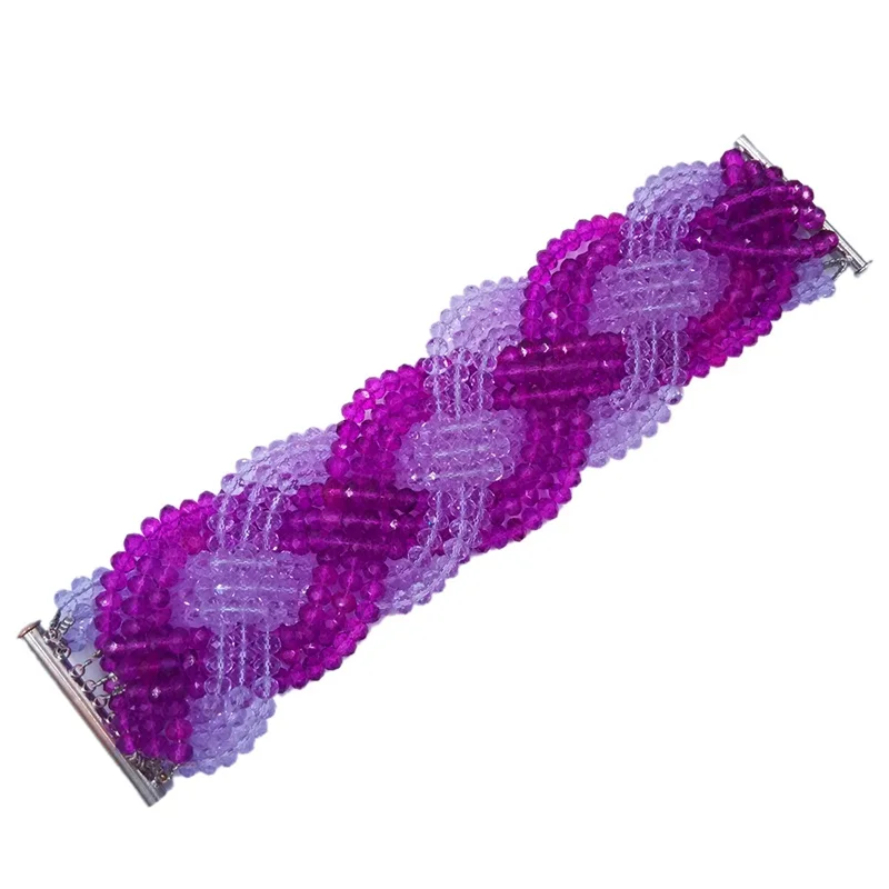 Африканские винтажные фиолетовые сиреневые Хрустальные Бусы для женщин