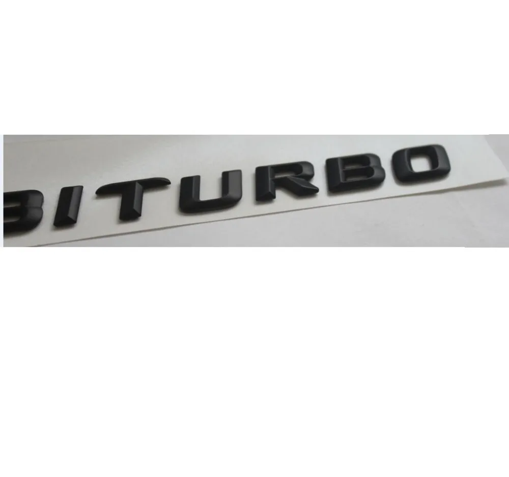 Наклейка на багажник автомобиля BITURBO 4matic из АБС пластика с надписью заднюю крышку